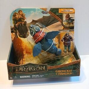 Spin Master How to Train Your Dragon Gronckle and Fishlegs Action Figure Set